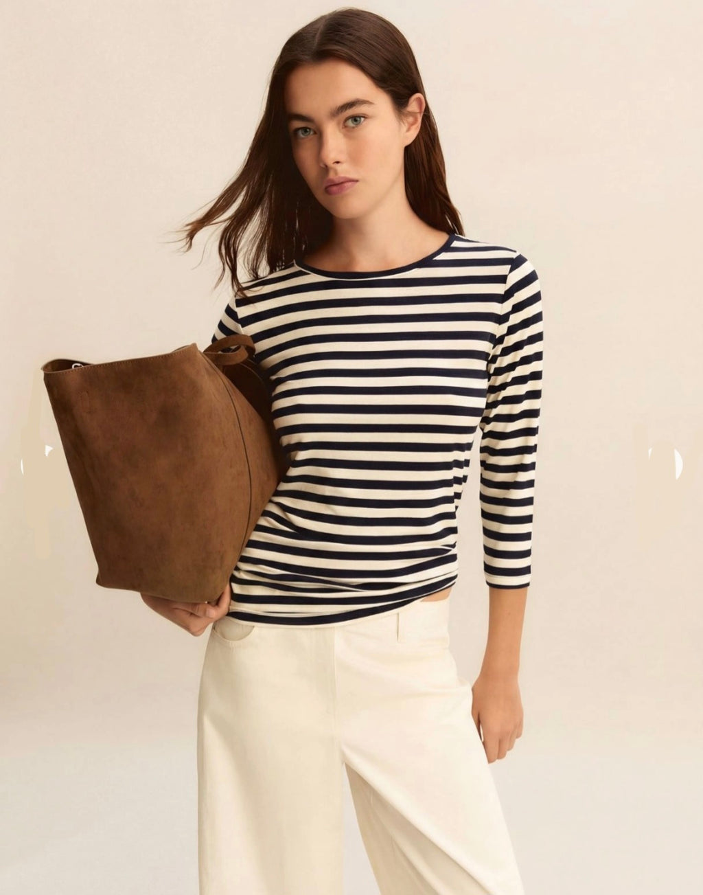 Emme Navy/White Stripped T-Shirt Top