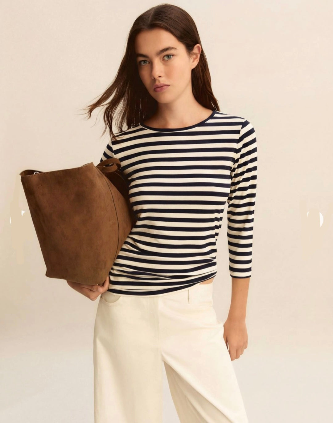 Emme Navy/White Stripped T-Shirt Top