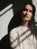 Gustav 60639 7620 Off White Embroidery 3/4 Sleeves Blouse