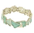 Miss Milly Beach Glass Elasticated Bracelet