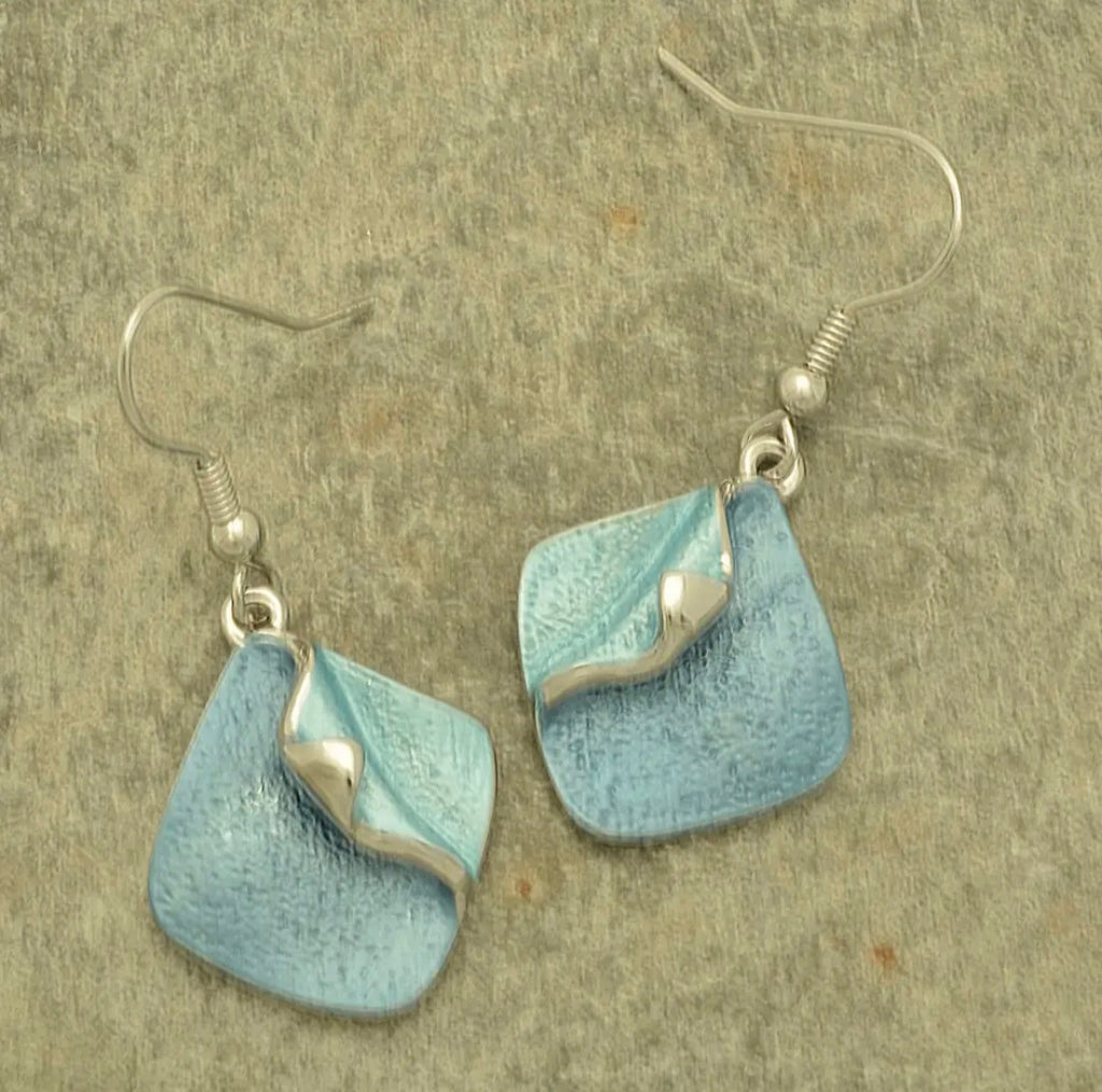 Miss Milly Blue Peel Earrings