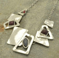 Miss Milly Silver and Resin Statement Necklace