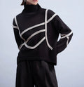 Haako H2032 Chunky Knit Turtle Neck Jumper