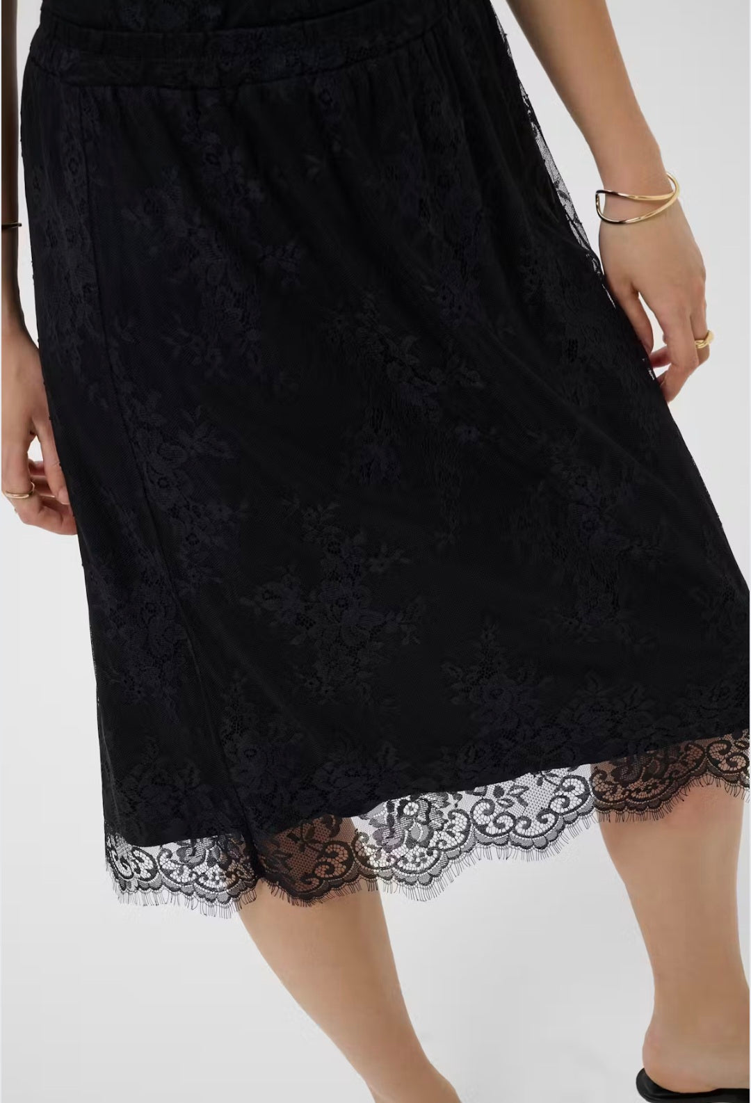 Cream 10615374 Trinity Dark Brown Skirt