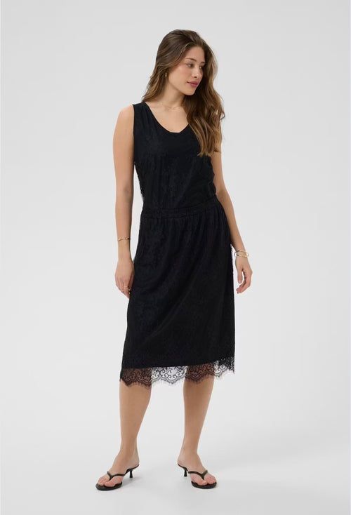 Cream 10615374 Trinity Dark Brown Skirt