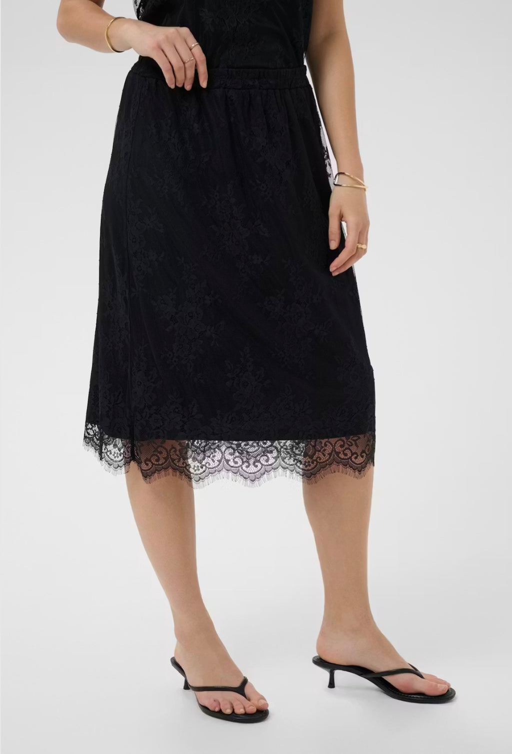 Cream 10615374 Trinity Dark Brown Skirt