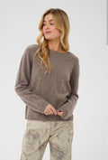 Cream 10614483 Taupe 100% Wool Jumper