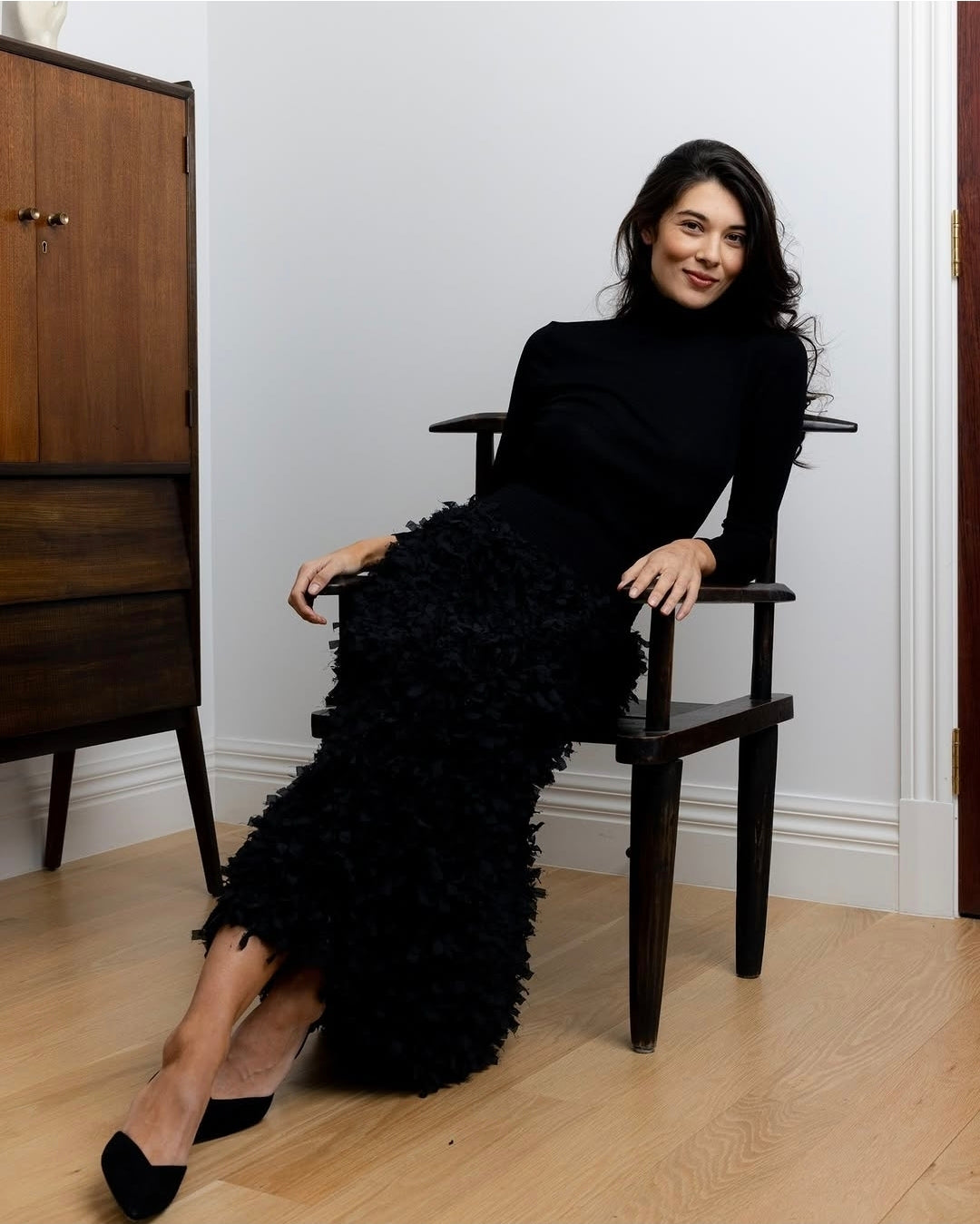 Foil FO8549 Cygnet Textured Black Skirt