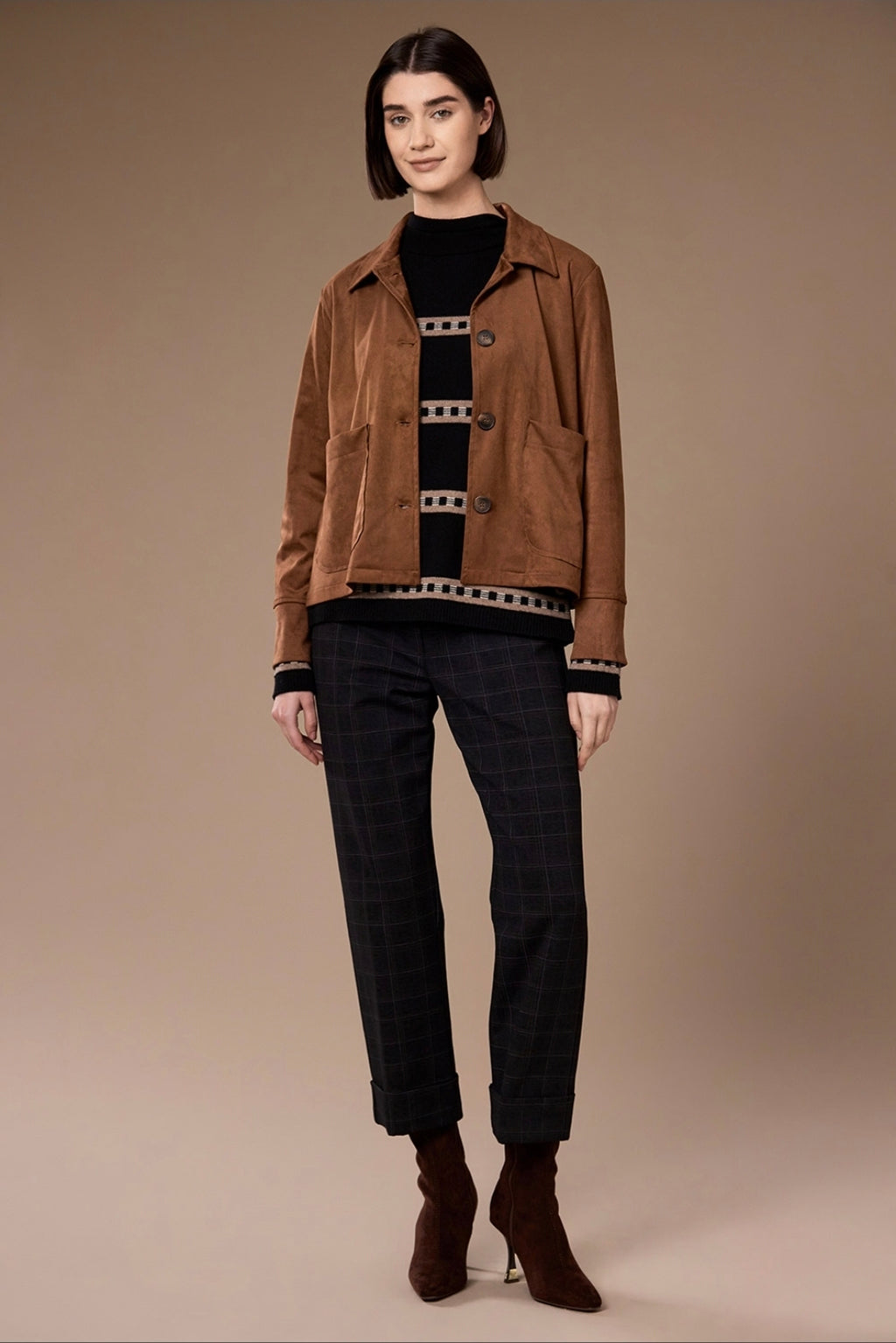Peruzzi 176 Faux Suede Jacket