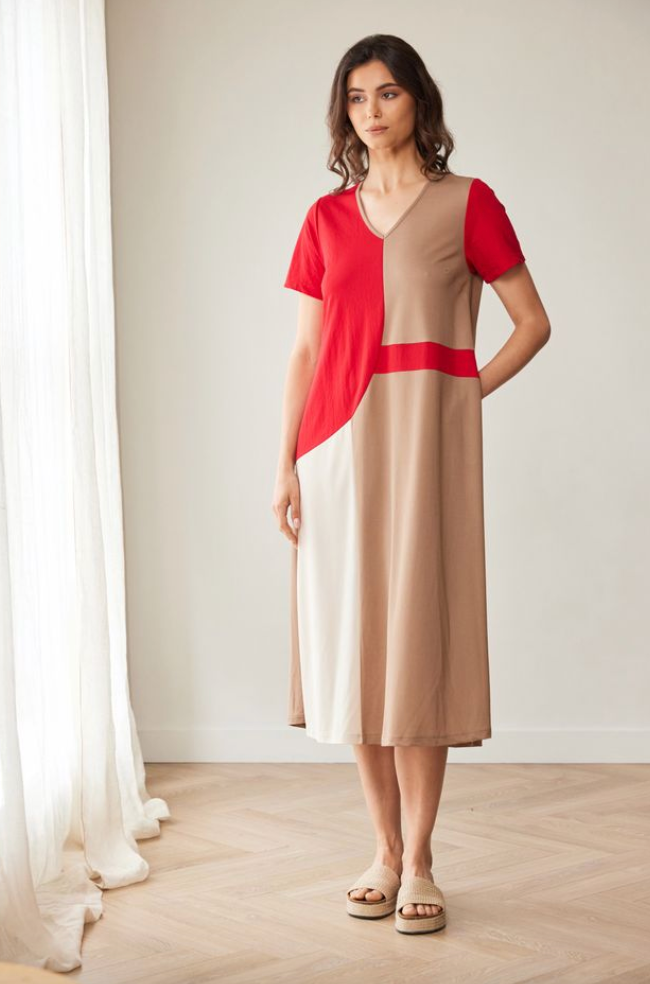 Peruzzi 147 Colour Block Dress