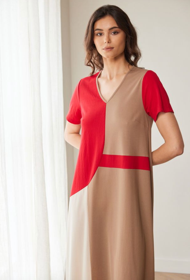 Peruzzi 147 Colour Block Dress