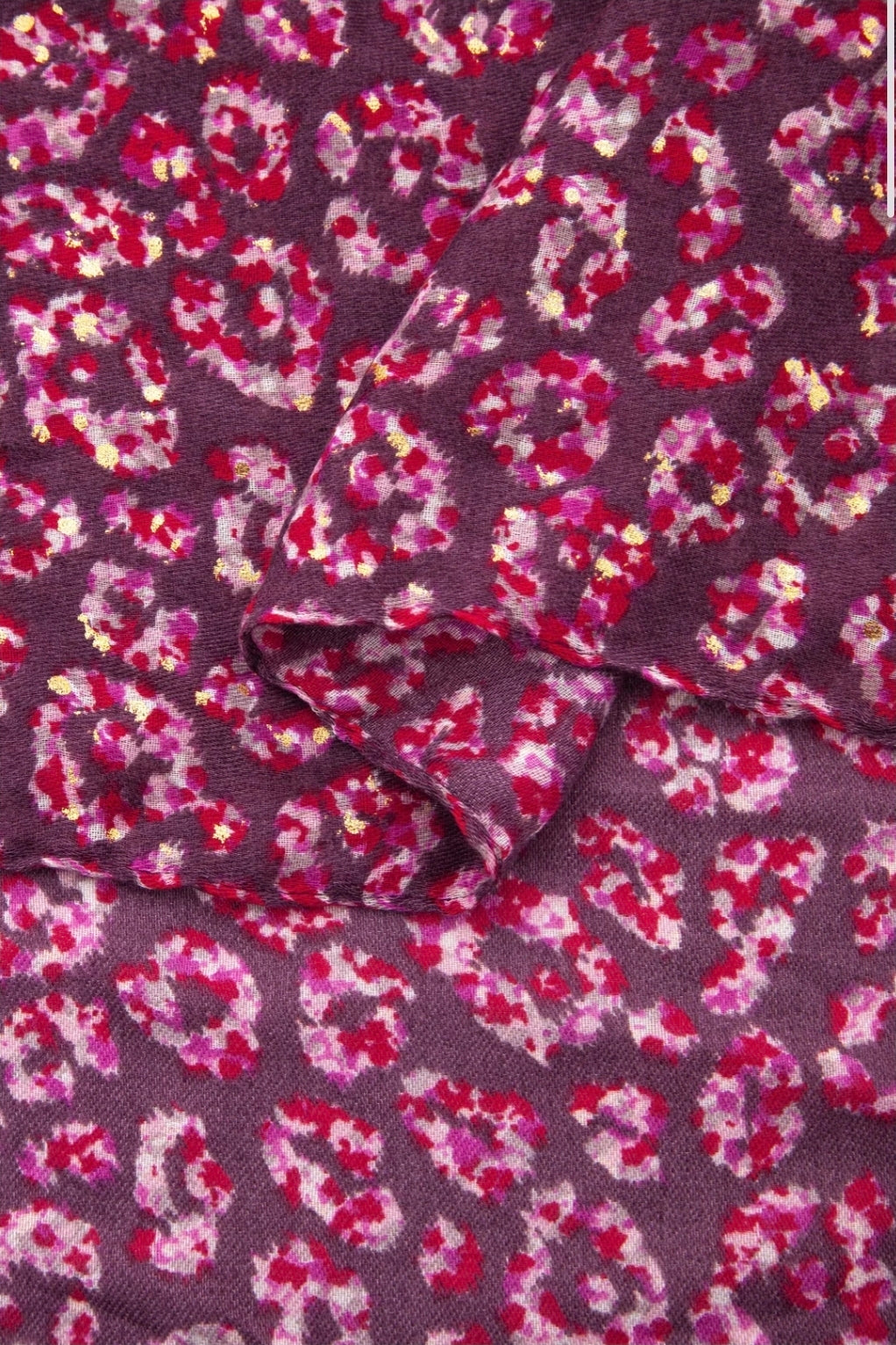 MSH Kim Lightweight Fushia Animal Scarf