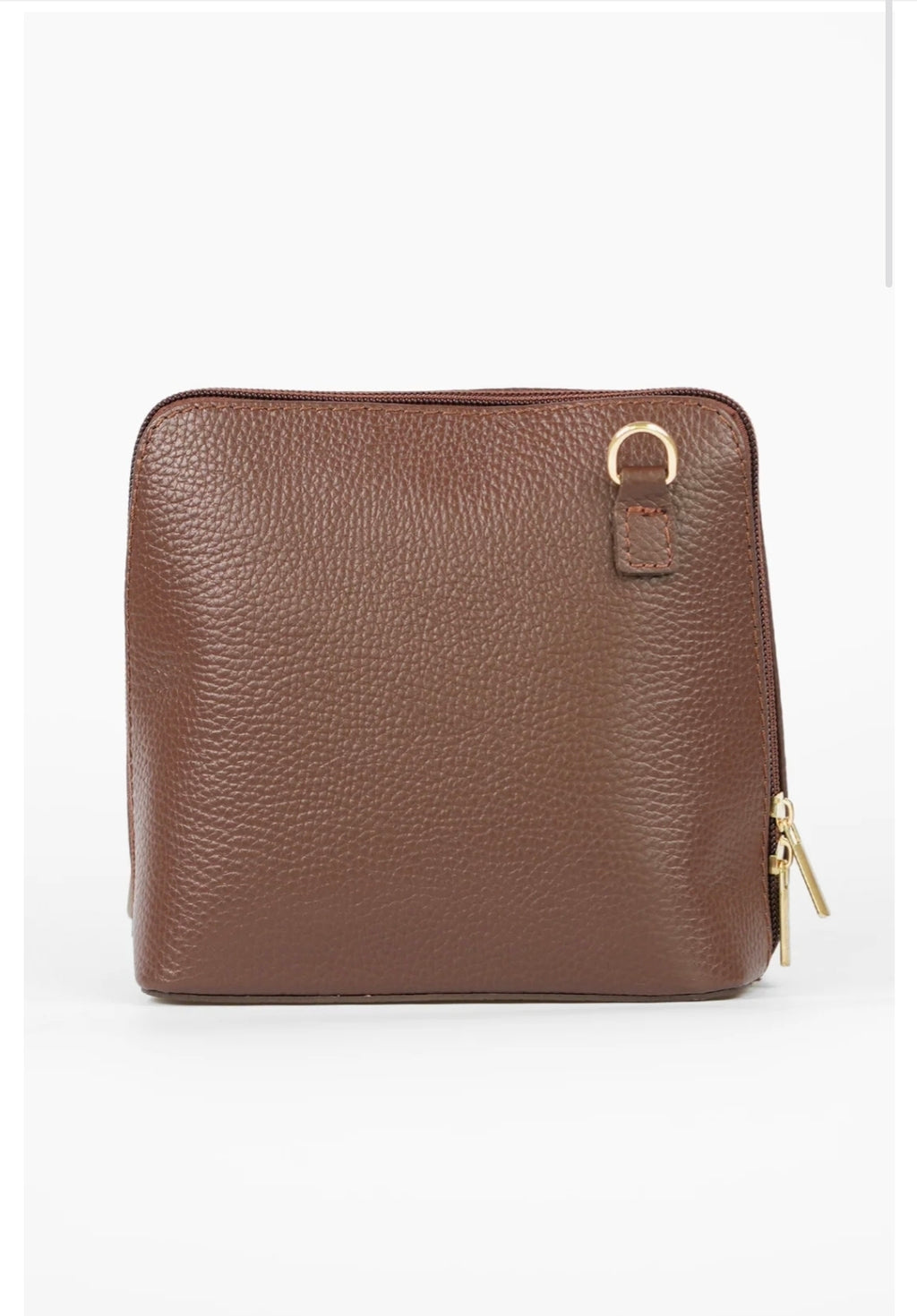 MSH Square Italian Leather Crossbody Bag