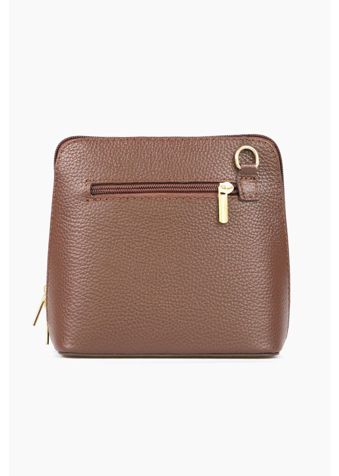 MSH Square Italian Leather Crossbody Bag
