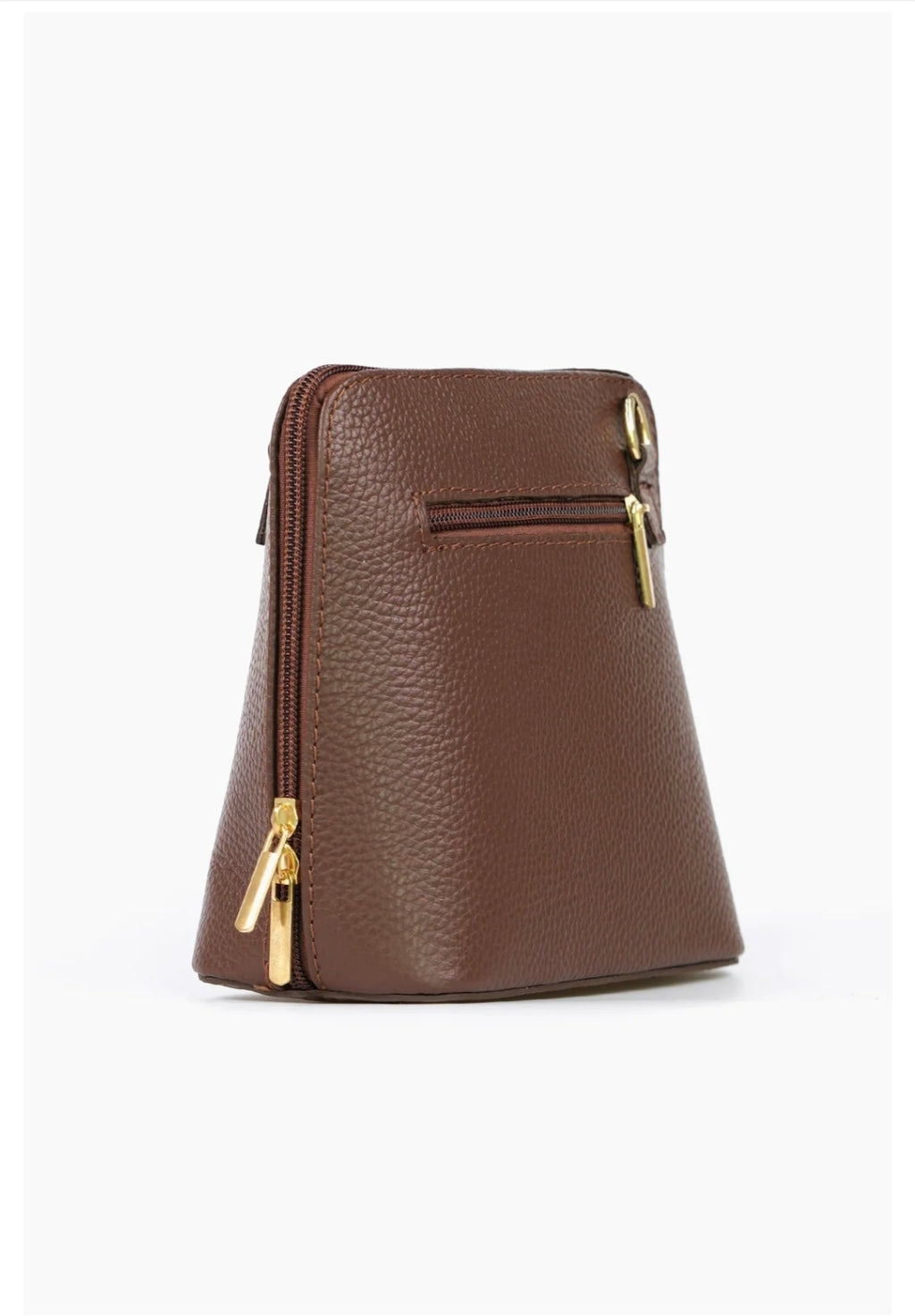 MSH Square Italian Leather Crossbody Bag