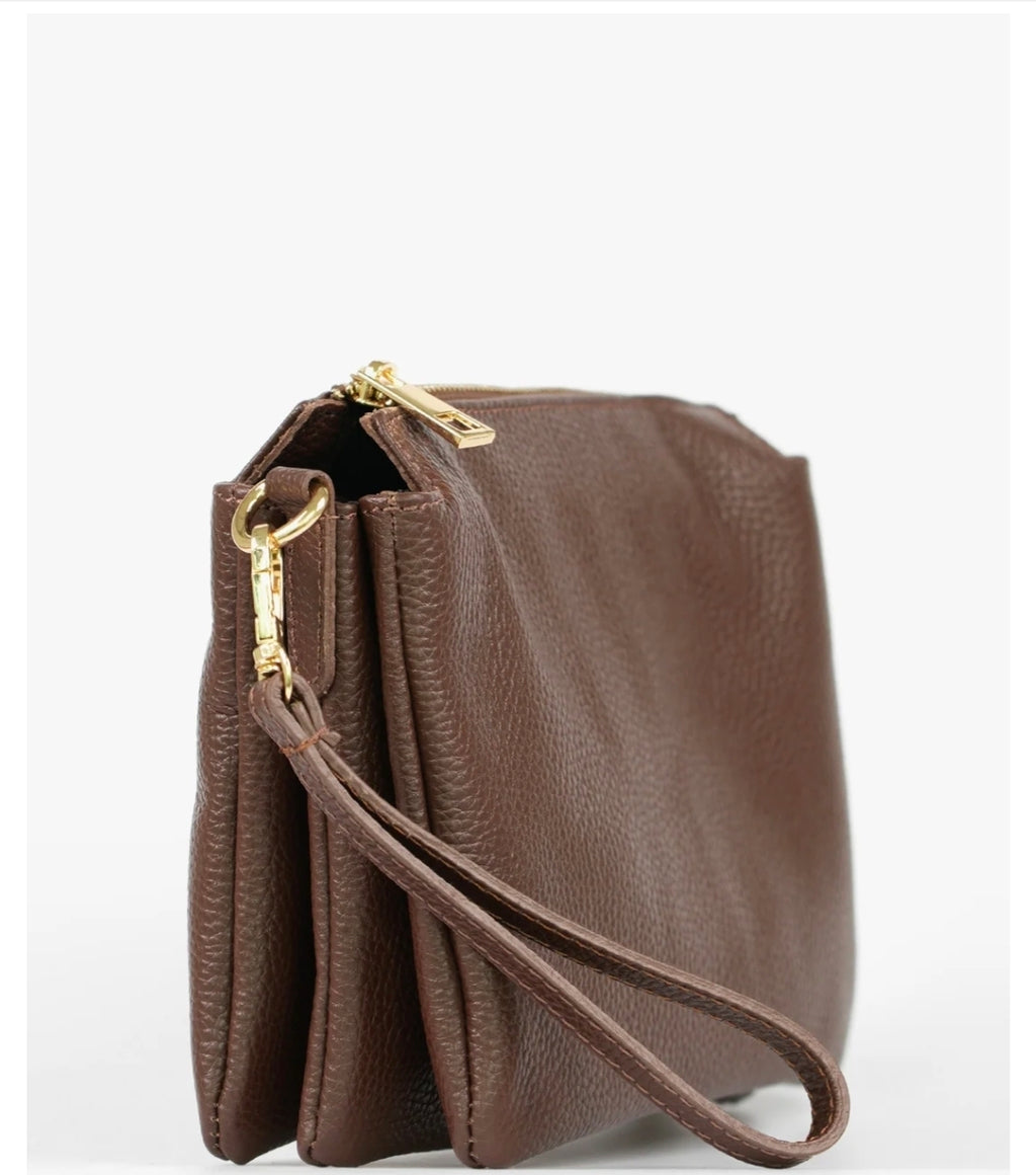 MSH - Triple Section Leather Bag