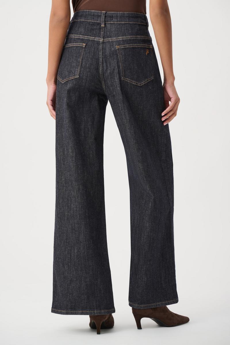 Joseph Ribkoff 264901 Dark Blue Denim Wide Leg Jean