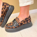 Wonders A-5203 Zanzibar Tabaco /Wild Negro Animal Print Shoes