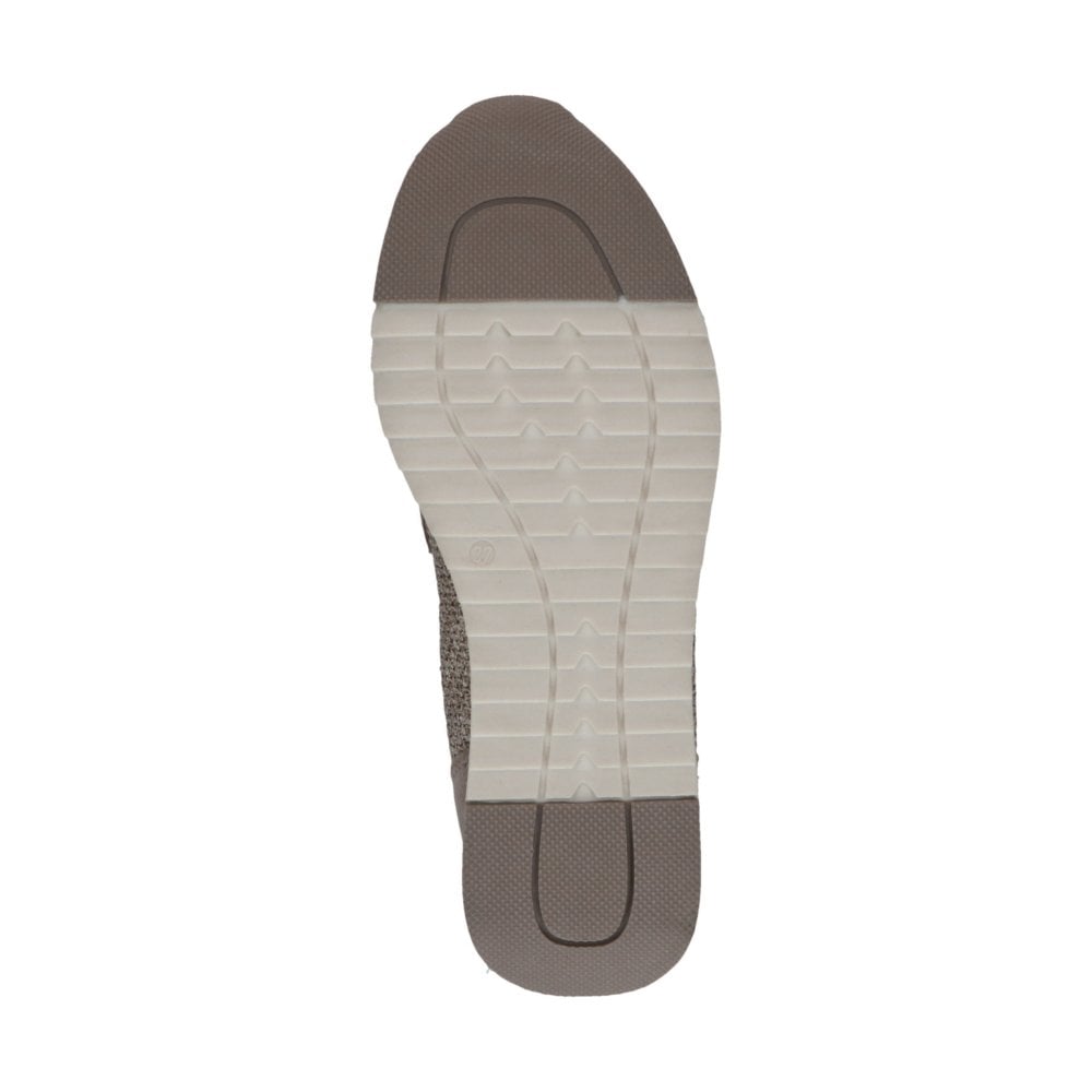 Caprice Taupe Loafer Mesh Side Shoe 24505-46