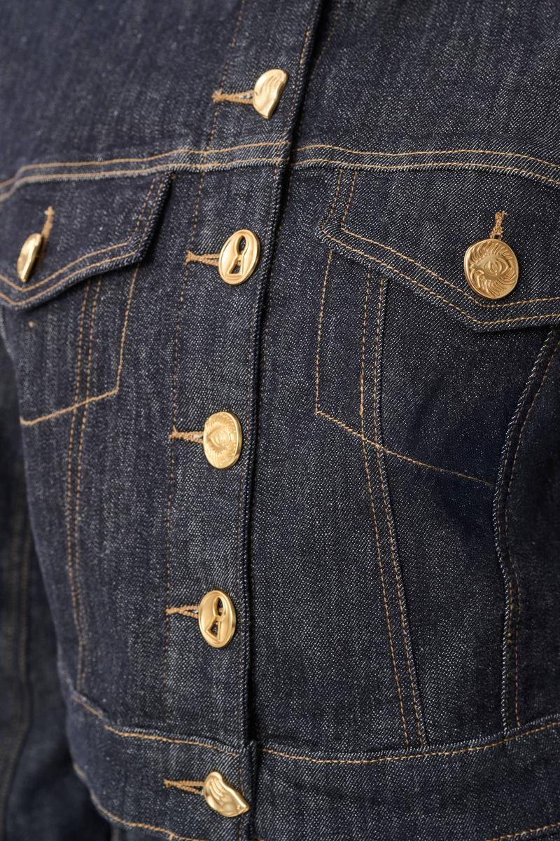 Joseph Ribkoff 264900 Dark Denim Blue Jean Jacket