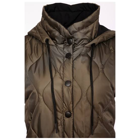Naya Khaki Green Quilted Gilet