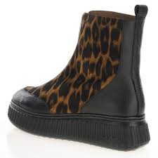 Wonders A-5202 Wild / Negro Zanzibar Animal Print Shoes
