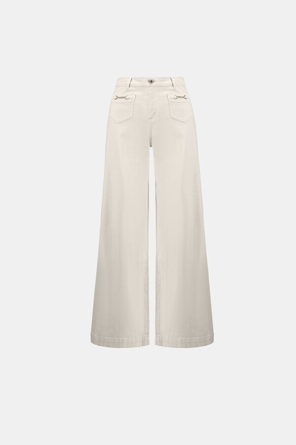 Joseph Ribkoff 264912 Birch Pilazzo Wide Leg Jean Trouser