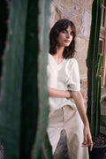 Joseph Ribkoff 262925 Short Sleeve V Neck Tunic