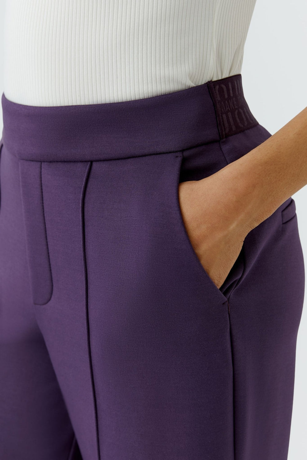 Oui 99024 Relaxed Fit Regular Length Trousers