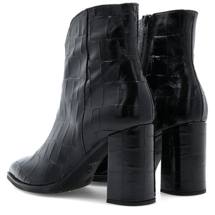 Wonders M- 5444 Misuri Negro Block Heel Ankle Boots