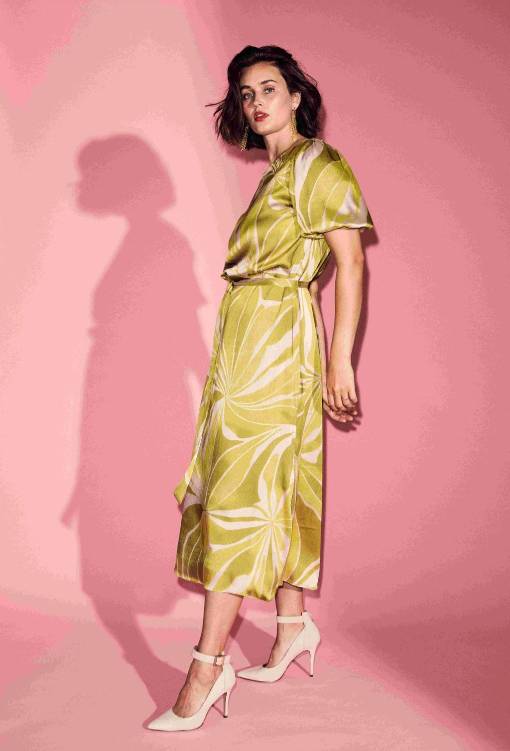 Molly Jo - Lime Printed Dress