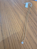 White Leaf - Pearl Drop Necklace
