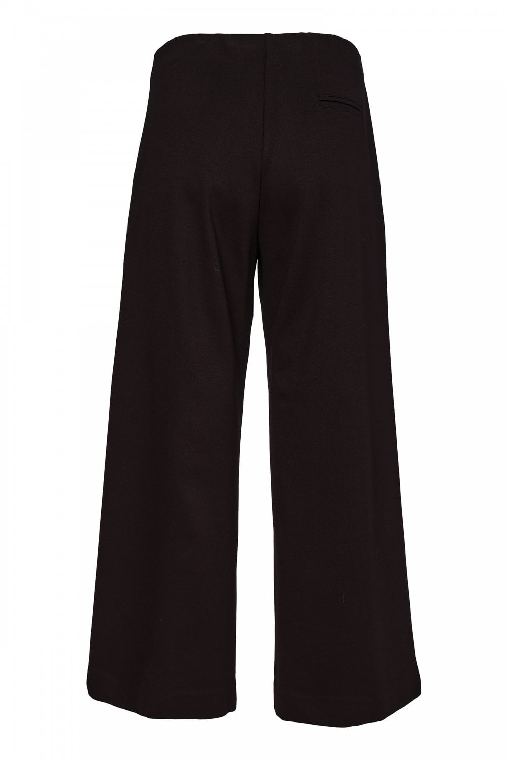 NAYA 26301 Black Soft Wide Leg Trouser With Side Pocket