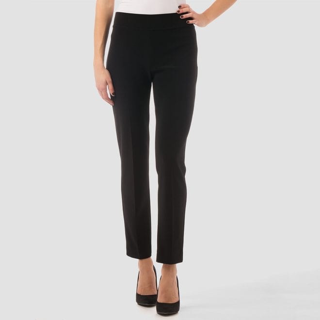 Joseph Ribkoff - Luxury jersey Black pull on trousers with back split - Martha V 