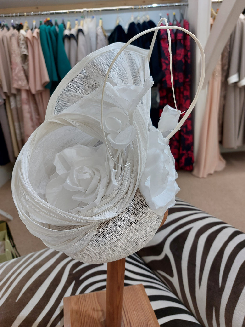Snoxells - Flower swirl Fascinator - Martha V 
