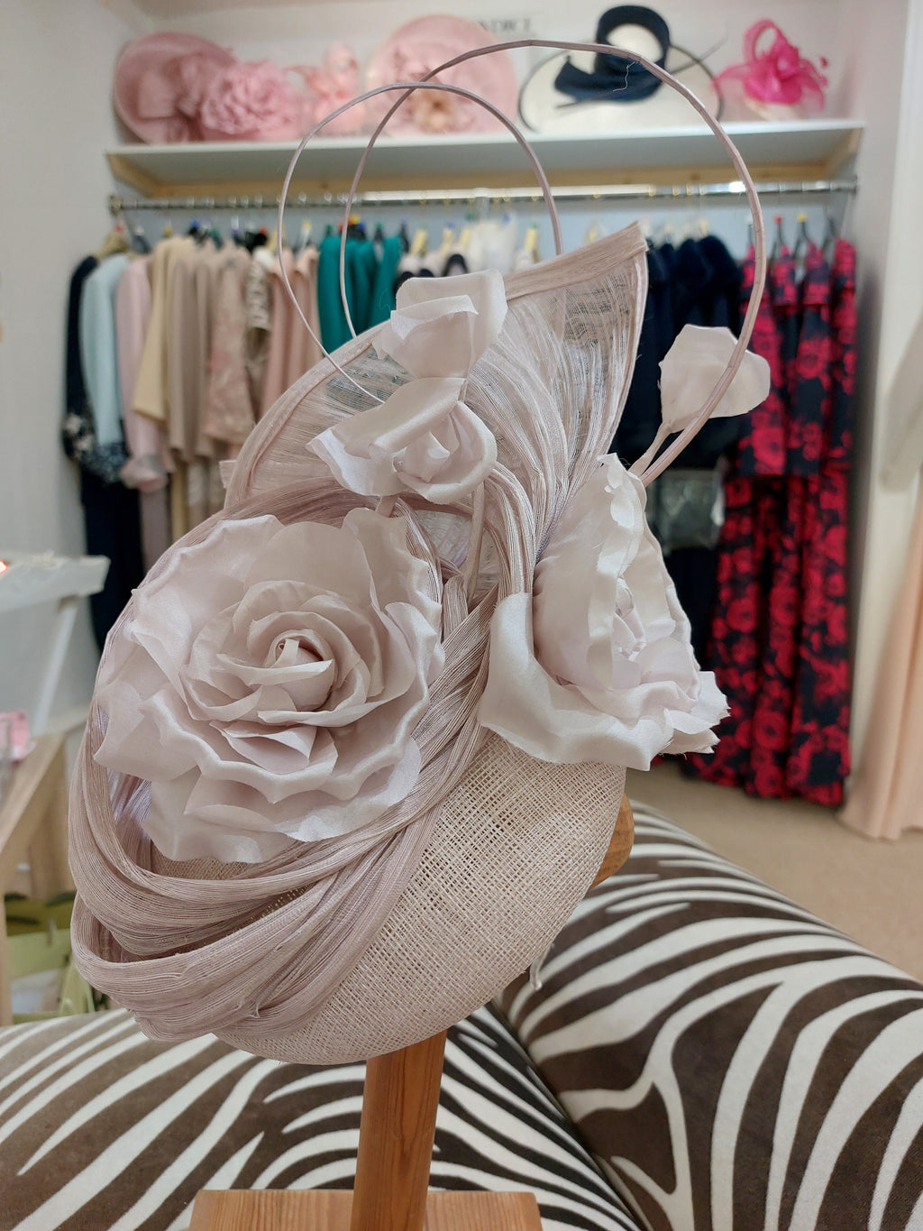 Snoxells - Flower swirl Fascinator - Martha V 