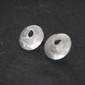 Annie Munday - Brushed disk earrings - Martha V 