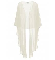 Gina Bacconi - Chiffon mid-length wrap in colours - Martha V 